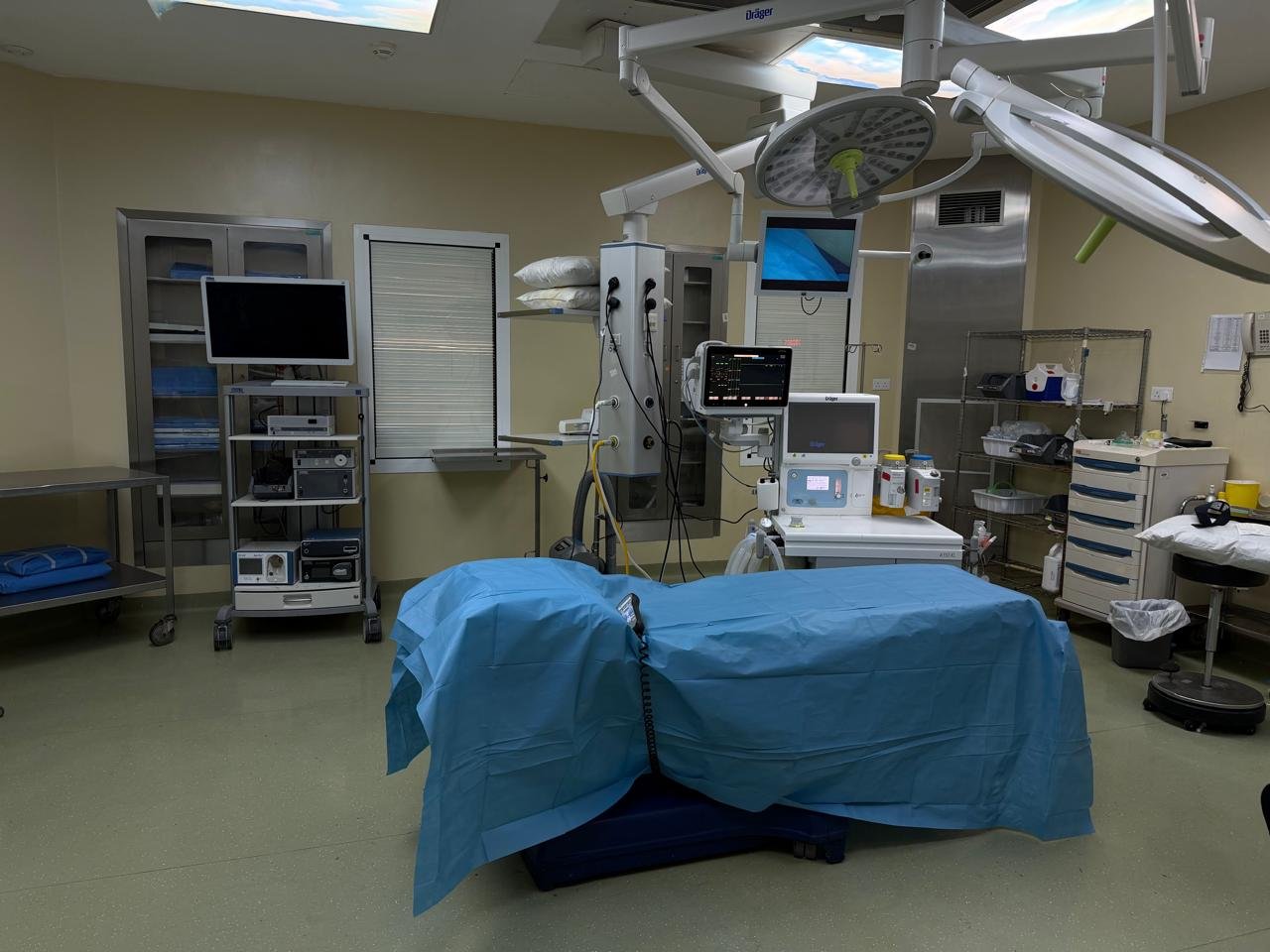 Laser surgery room at proctoclinic